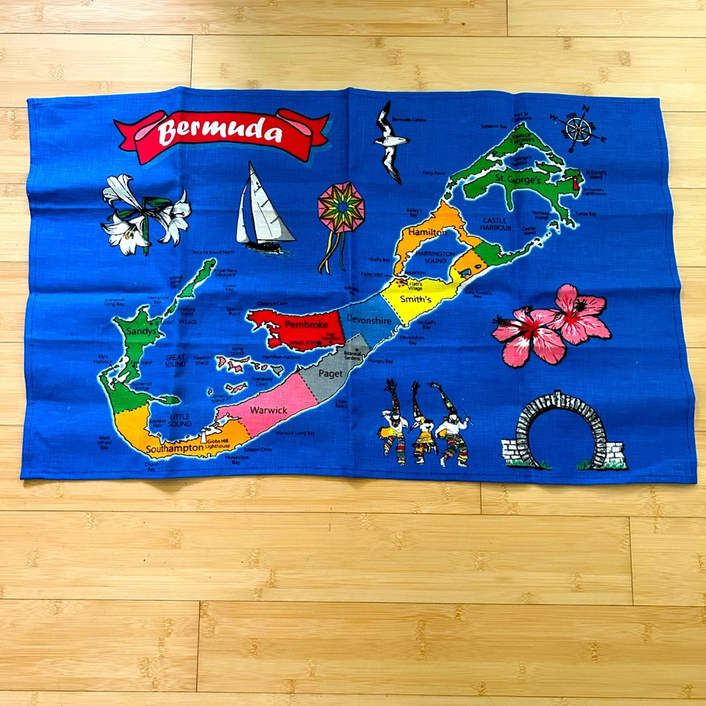 Charles Gallen Irish Linen Bermuda Tea towel